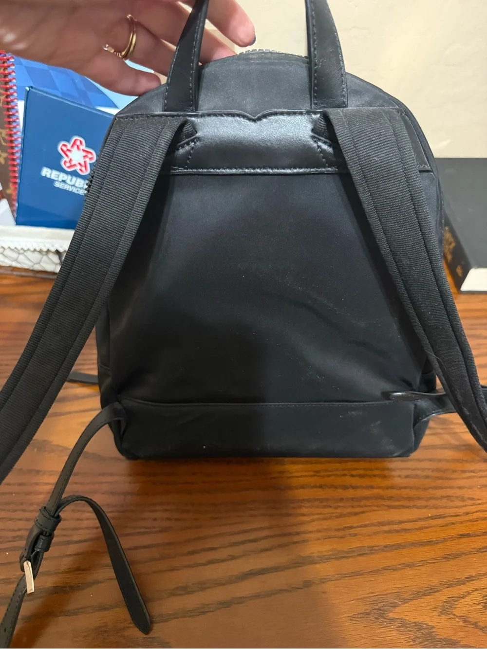 kate spade Black Nylon Belt Bag with Gold Logo